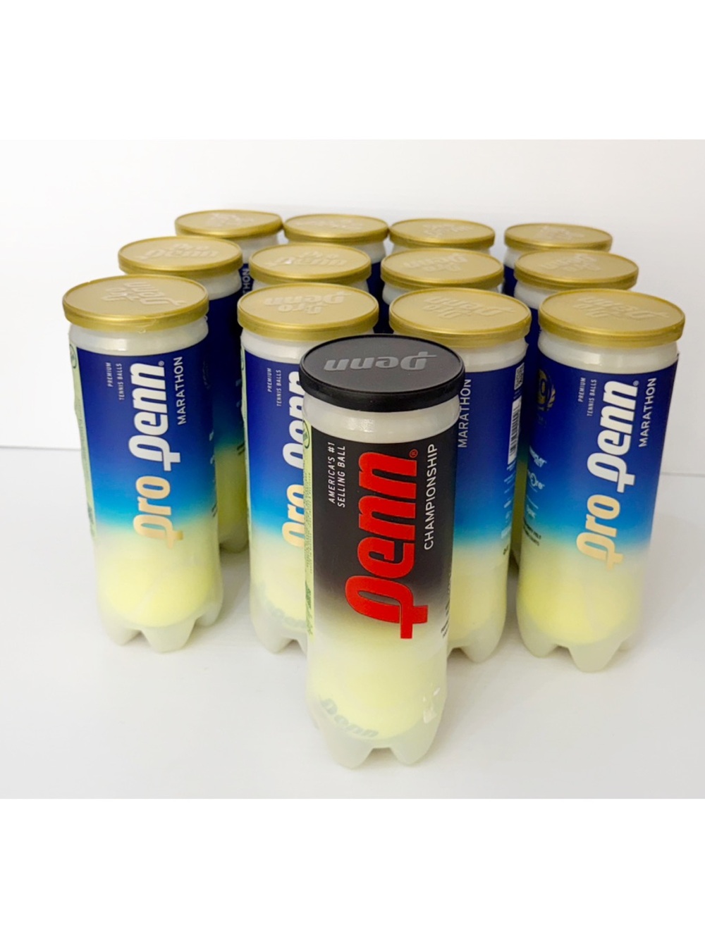 Pro Penn Extra Duty Tennis Ball Can (13 Cans) - Marathon and Championship